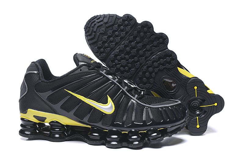 New Nike Shox TL1 Black Yellow Shoes